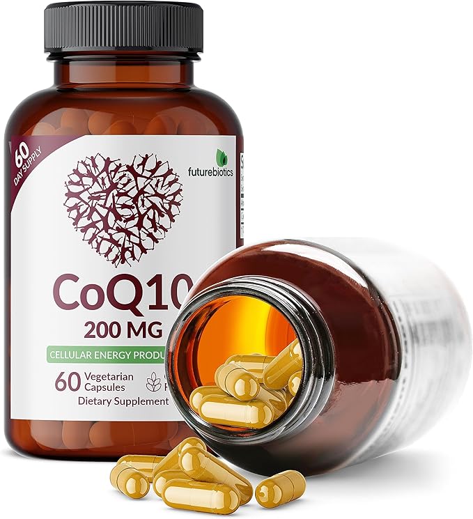 Futurebiotics CoQ10 200 MG Cellular Energy Production, 60 Vegetarian Capsules