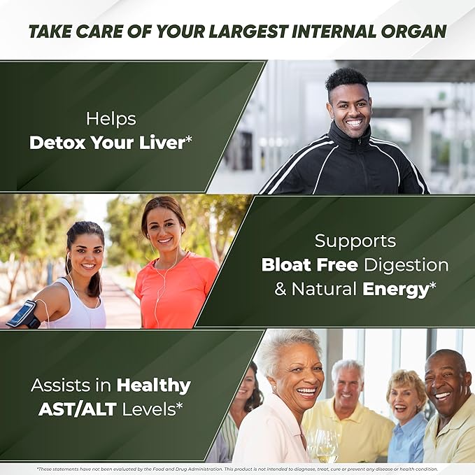 Sandhu's Liver Renew Support, Repair & Support |70 Capsules| 1 Month+ Supply (Pack of 1)| Herbal Supplement for Liver Health| Milk Thistle Dandelion Root with 9 Minerals