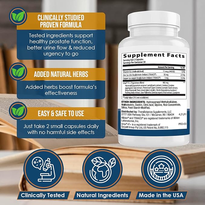 Advanced Men's Prostate Support by Ideal Prostate Plus Ultra with Reishi Mushroom, Saw Palmetto, Lycopene and More for Natural Prostate Relief*