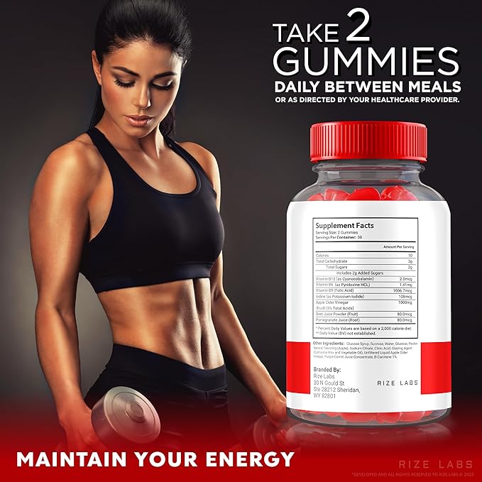 Keto Bites ACV Gummies for Advanced Weight Loss, All Natural Apple Cider Vinegar Supplement (120 Gummies)