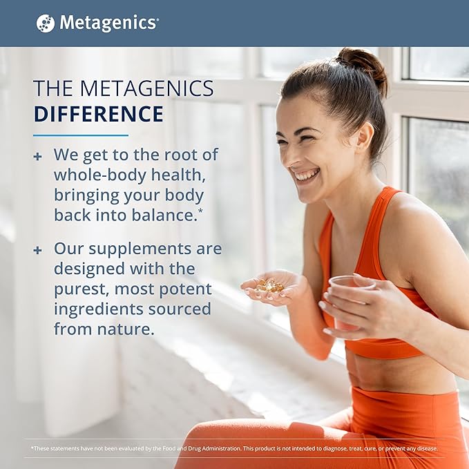 Metagenics OmegaGenics Fish Oil EPA-DHA 1000 - Omega-3 Fish Oil Supplement - for Heart Health, Musculoskeletal Health & Immune System Health* - with DHA & EPA - 120 Softgels