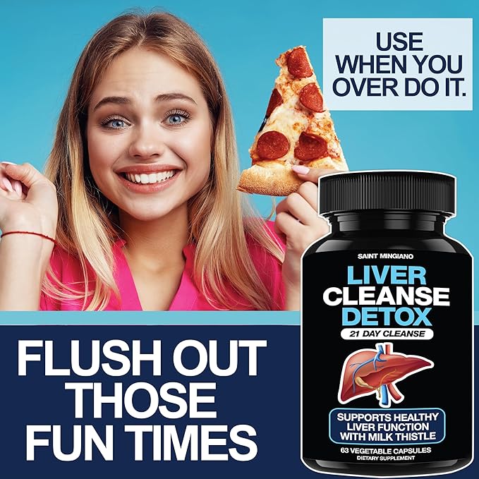 Liver Cleanse Detox & Repair - 21 Day Cleanse - Natural Liver Support Supplement with Milk Thistle, Dandelion Root, Spinach Leaf, and Artichoke Extract for Liver Health