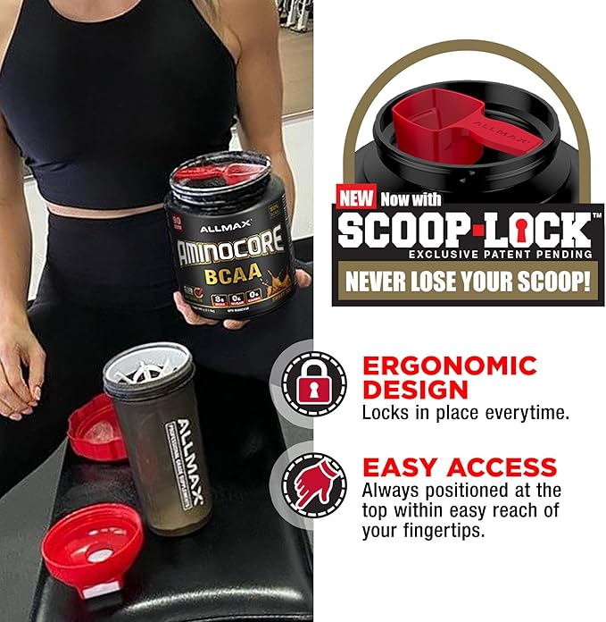 ALLMAX AMINOCORE BCAA, Pink Lemonade - 945 g Powder - 8.18 Grams of BCAAs Per Serving - with B Vitamins - No Fillers or Non-BCAA Aminos - Sugar Free - 90 Servings