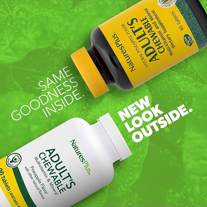 Natures Plus Adult CHEWABLE Multi Pineapple 90 (2 Pack)