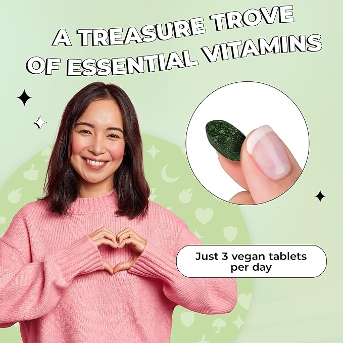 Future Kind Vegan Multivitamins Complete (90tabs in Recycled Bottle) - 42-in-1 Vegan Multivitamins for Women & Men - Multivitamin w Enzymes & Probiotics for Digestion - Vegan Vitamins w B12 & Zinc