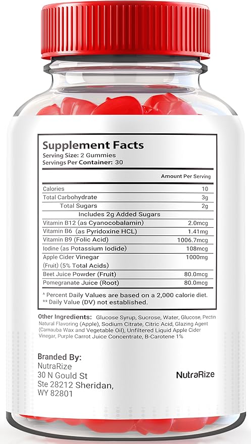 (2 Pack) Vital Surge Gummies, VitalSurge Gummies All Natural, Vital Surge Gomitas, Apple Cider Vinegar Supplement, Official Vital Surge Gummies Reviews (120 Gummies)