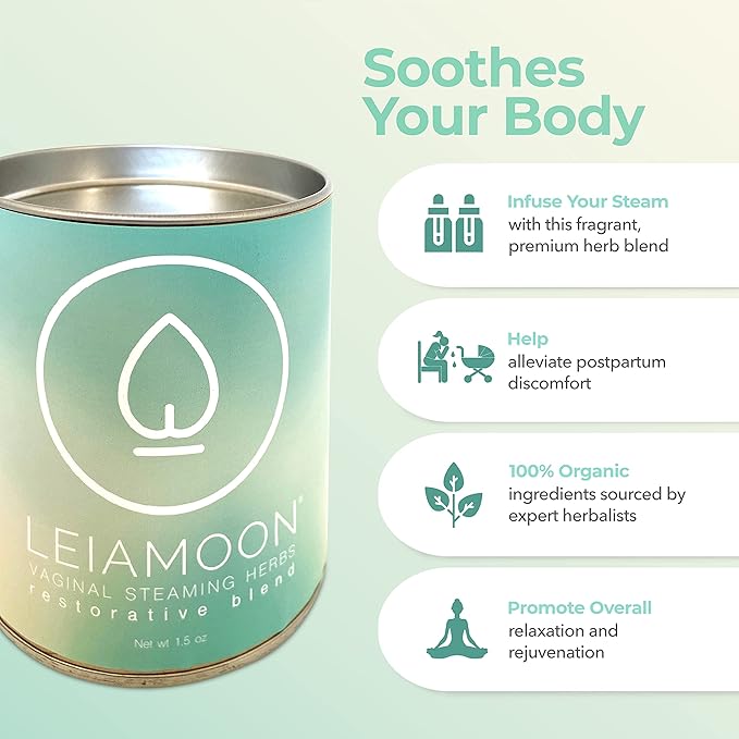 Vaginal Steam Herbs Blends V Steam Kit for Cleansing, Regulating, and Balancing, Postpartum Care Up to 11 Steams, Made in USA