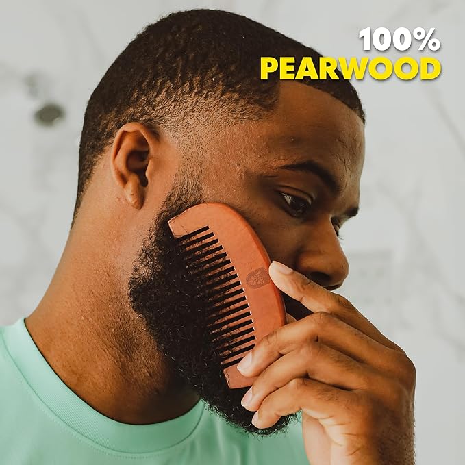 The Beard Club Beard Brush, Beard Comb and Scissors - Beard Kit for Men Grooming and Care for Beards and Mustaches - Gift Set