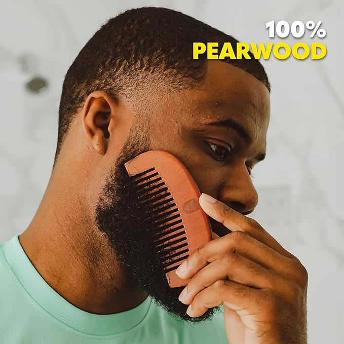 The Beard Club Beard Brush, Beard Pick, Beard Comb and Scissors - Beard Kit for Men Grooming and Care for Beards and Mustaches - Gift Set