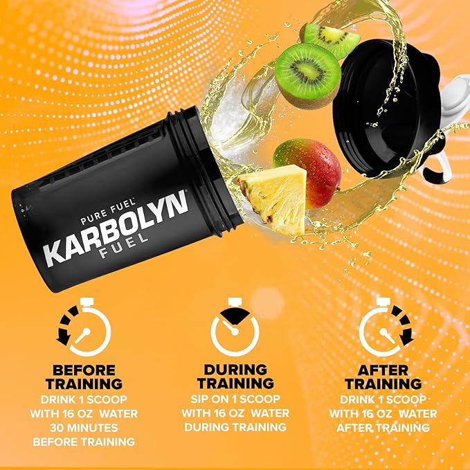 EFX Sports Karbolyn Fuel | Fast-Absorbing Carbohydrate Powder | Carb Load, Sustained Energy, Quick Recovery | Stimulant Free | 37 Servings (Tropical Storm)