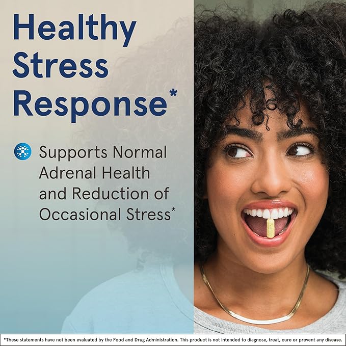 Jarrow Formulas® Adrenal Optimizer® with Ashwagandha, Chamomile and Schizandra Extract, Supports Reduction of Occasional Stress, 120 Vegan Tablets, 60 Day Supply