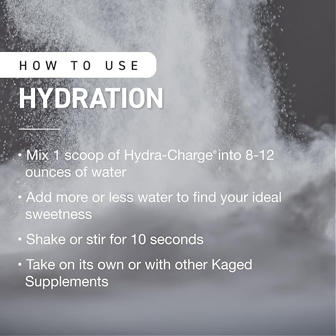 Kaged Electrolyte Hydration Powder | Lemon Lime | Sports Drink for Men and Women | Pre, Post, Intra Workout Supplement | 60 Servings