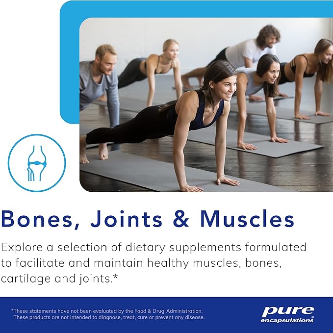 Pure Encapsulations Collagen JS - Skin & Joint Health* - 1,000 mg Hydrolyzed Biocell Collagen - Gluten Free & Non-GMO - 120 Capsules