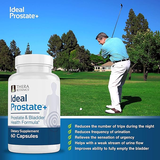 Advanced Men's Prostate Support by Ideal Prostate Plus Ultra with Reishi Mushroom, Saw Palmetto, Lycopene and More for Natural Prostate Relief* - 2 Bottles