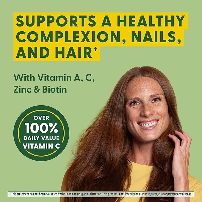 MegaFood Skin, Nails & Hair 2 - Vitamins for Women & Men - Biotin, Vitamin A, Vitamin C, Zinc, Vitamin B6, Vitamin E, Pantothenic Acid - Vegan - Made Without 9 Food Allergens - 60 Tabs (30 Servings)