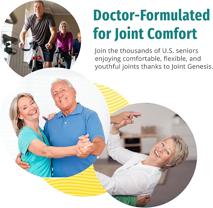 Joint Genesis - Joint Support Supplement - with Mobilee and Boswellia Serrata - for Comfortable, Flexible Joints - 3 Pack