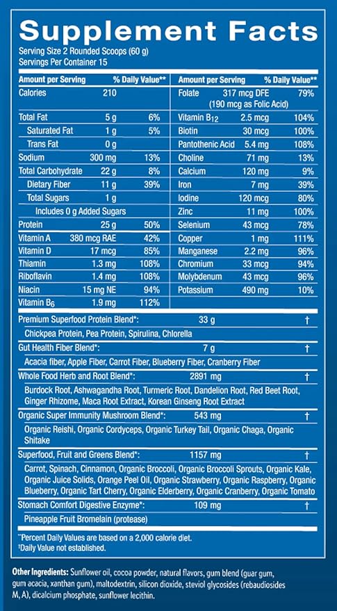 Nature's Sunshine Power Meal, Superfood Whole Body Meal (Vanilla)