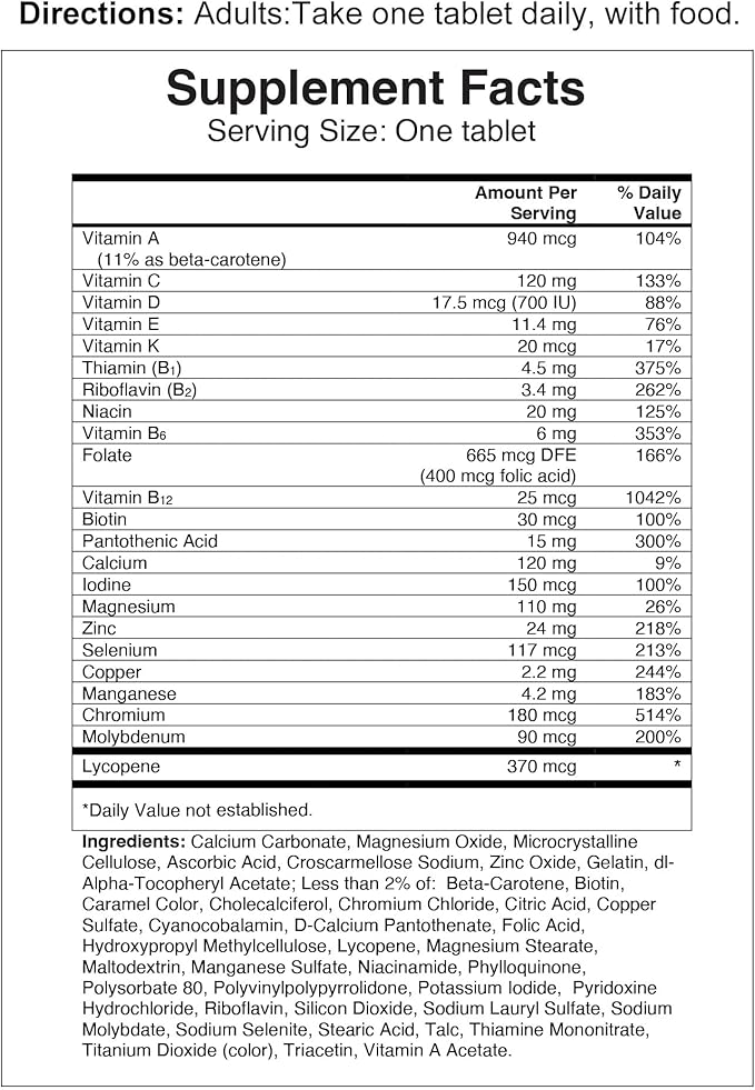 One A Day Men's Multivitamin 50+ Daily Essentials | Multivitamin for Men 50 Plus Supports Immune Health, Healthy Brain Function & Physical Energy | Vitamins for Men with Vitamin C & Zinc, 150 Count