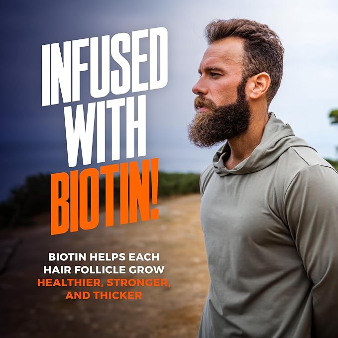 Wild Willies Beard Growth Serum (2-Pack) - Natural Beard Care with Biotin & Caffeine for Healthier, Thicker & Fuller-Looking Mustache - Daily Grooming Routine Nourishes & Hydrates Mens Facial Hair