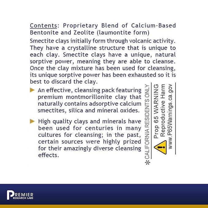 Premier Research Labs Medi-Dental Pack - Detoxifying Volcanic Clay - Dental & Body Cleansing - With Calcium Smectites Silica & Mineral Oxides - 5 oz