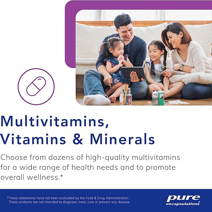 Pure Encapsulations Biotin 8 mg - B Vitamin Supplement to Aid Stress Relief, Hair, Skin & Nail Strengthening, Metabolism, Carbohydrate Support & Nervous System* - with Premium Biotin - 60 Capsules