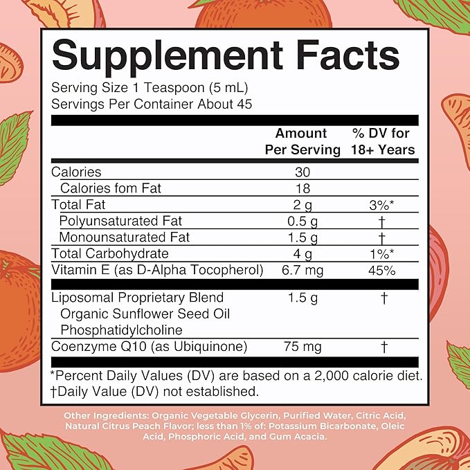 MaryRuth Organics Liquid Vitamin | Coenzyme Q10 Heart Health for Mitochondrial Support and Immune System | Vegan Non-GMO | 7.6 Fl Oz | 45 Servings