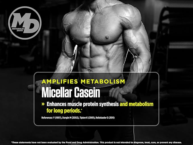 Biotest Metabolic Drive Functional Protein - Whey Isolate/Micellar Casein Blend - Lab-Tested (2lb, Chocolate)