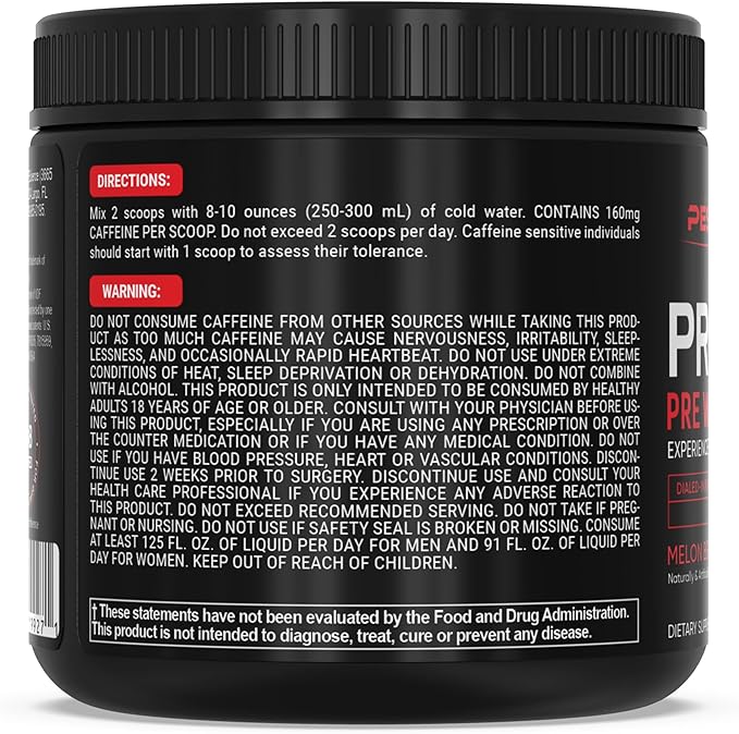 PEScience Prolific Pre Workout, Melon Berry Twist, 40 Scoops, Energy Supplement with Nitric Oxide