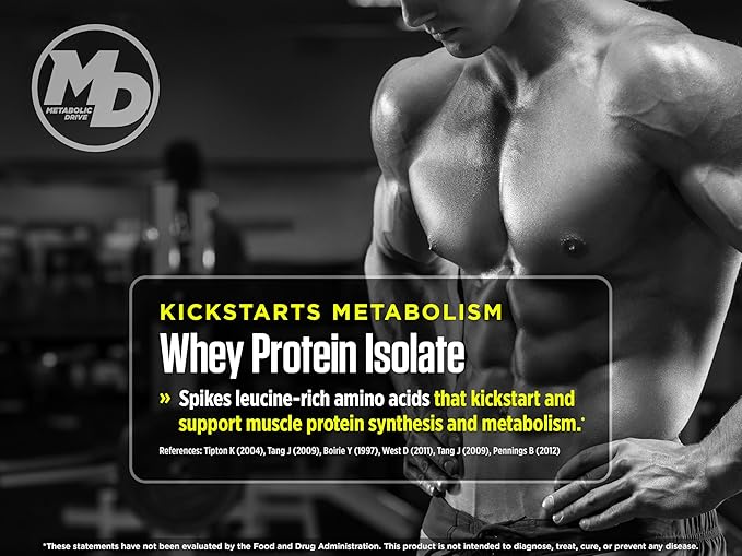 Biotest Metabolic Drive Functional Protein - Whey Isolate/Micellar Casein Blend - Lab-Tested (2lb, Chocolate)