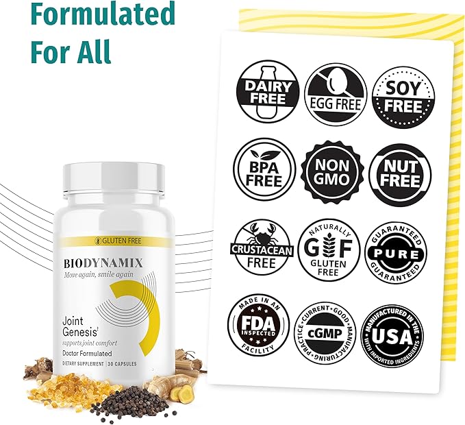 Joint Genesis - Joint Support Supplement - with Mobilee and Boswellia Serrata - for Comfortable, Flexible Joints - 3 Pack