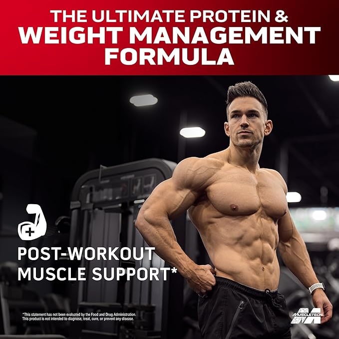 Muscletech Whey Protein Powder (French Vanilla Bean, 4LB) - Nitro-Tech Ripped Whey Protein Isolate & Peptides Smoothie Mix for Lean Muscle & Fast Recovery - 30g of Whey Protein for Women & Men