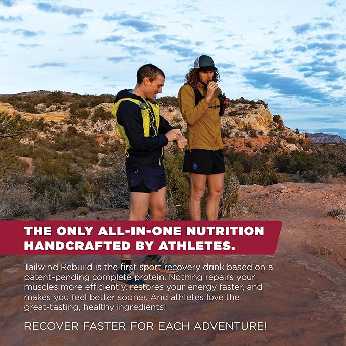 Tailwind Nutrition Recovery Mix, Complete Protein, Carbohydrates, and Electrolytes Powder Drink Mix for Post-Workout, Free of Gluten, Soy, and Dairy, Vegan, 15 Servings, Coffee