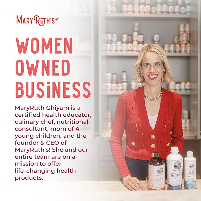 MaryRuth's Vitamin B12 Liquid Spray | Vegan, Non-GMO, Gluten-Free | USDA Organic B12 Vitamin Supplement | Energy & Nervous System Support | B12 Vitamins for Women & Men | VIT b12 1,500 mcg | 1 Fl Oz
