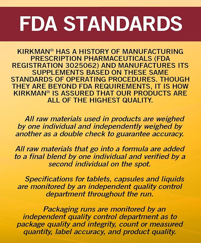 Kirkman - Children’s Multivitamin & Mineral Capsules - 120 Capsules - Potent Broad Spectrum Vitamin/Mineral Supplement - with Coenzyme Q-10 - No Artificial Colors or Flavors