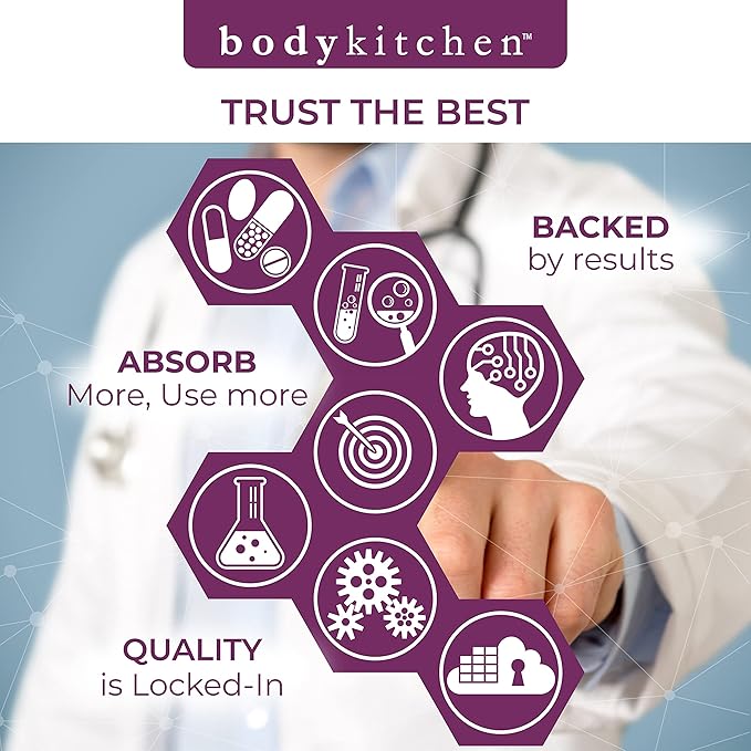 Body Kitchen Mega NAC (N-Acetyl Cysteine) 600 mg with Quercetin, Supports Respiratory Health and Immune Function and Promotes Liver and Kidney Detox, Veggie Caps, (Pack of 2)
