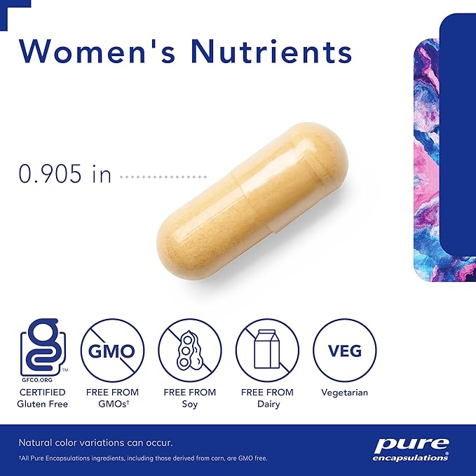 Pure Encapsulations Women's Nutrients - Multivitamin for Women Over 40 to Support Urinary Tract Health, Breast Cell Health & Eye Integrity* - with Vitamin C, Vitamin E & Vitamin A - 360 Capsules