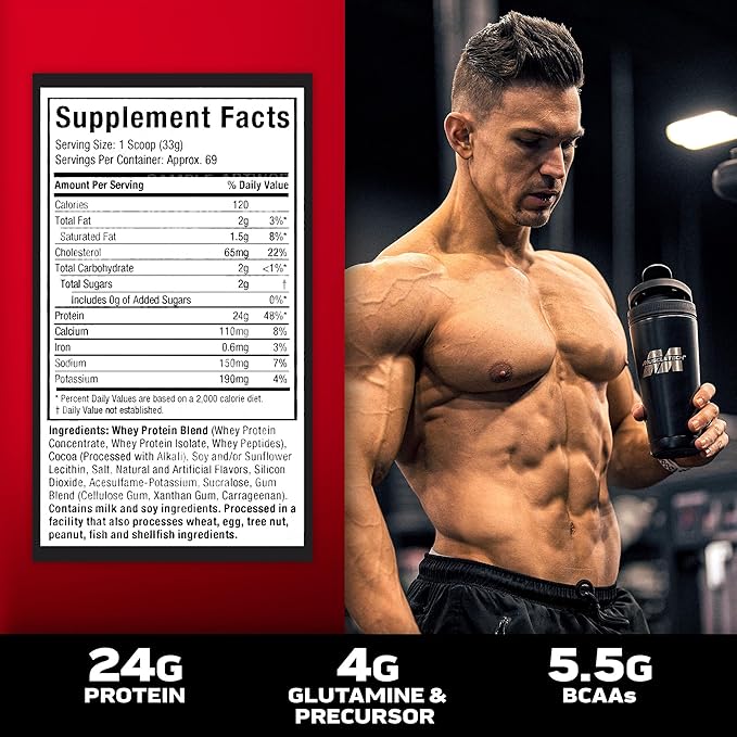 Whey Protein Powder , MuscleTech Nitro-Tech Whey Gold Protein Powder , Whey Protein Isolate Smoothie Mix , Protein Powder for Women & Men , Vanilla Protein Powder, 5 lbs (69 Serv)-package varies