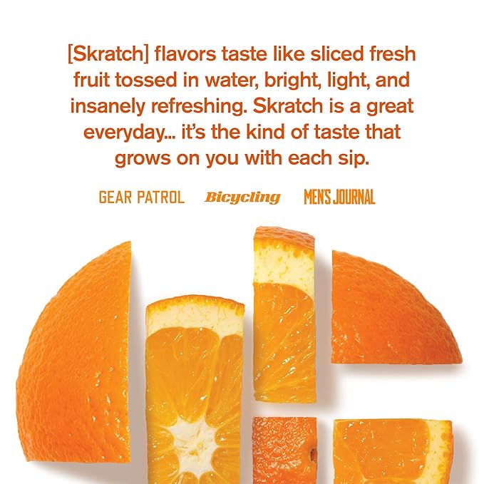 Skratch Labs Hydration Powder | Sport Drink Mix | Electrolytes Powder for Exercise, Endurance, and Performance | Orange | 20 Servings | Non-GMO, Vegan, Kosher