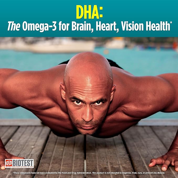 Biotest Flameout DHA-Rich Fish Oil - 4200 mg Omega-3 - Pharmaceutical Grade DHA & EPA - 90 Softgels (30 Day Supply)