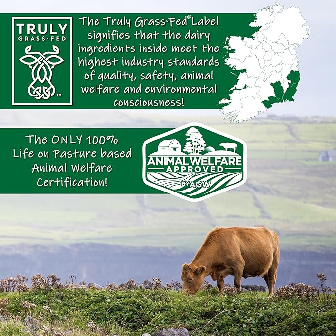 Grass Fed Whey Protein Powder Isolate - Unflavored - Unsweetened - Certified Entire Life On Pasture by A Greener World - ASPCA Registered - Informed Sport - Dairy Protein 1lbs