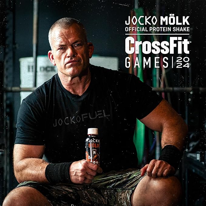 Jocko Mölk 30g Grass Fed Protein Shakes – No Added Sugar Protein Drinks KETO Friendly - Ready to Drink 12 FL Oz (Pack of 12) Banana Cream