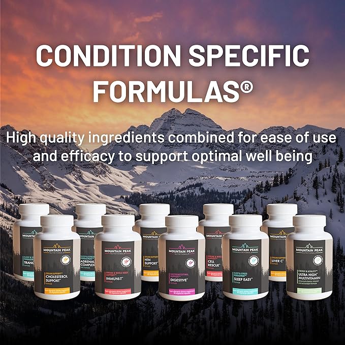 Mountain Peak Nutritionals HTN Support - Organ Supplement - Helps Maintain Healthy Blood Pressure & Cardiovascular System - w/Rauwolfia & Magnesium - Hypoallergenic Dietary Supplement (180 Capsules)