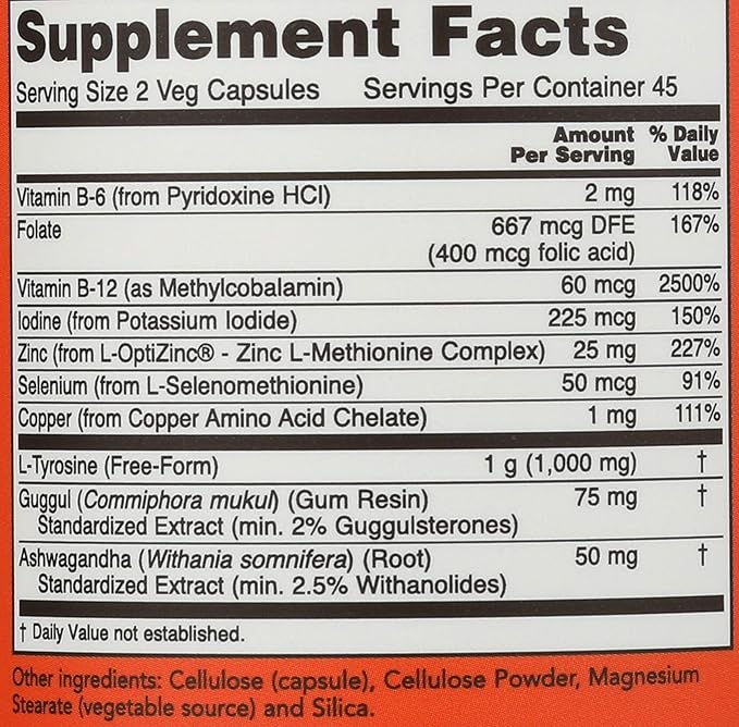 NOW FOODS Thyroid Energy, 90 CT