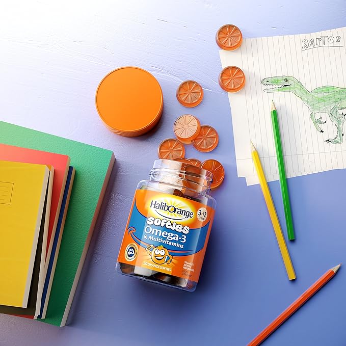 Haliborange Kids Vitamins Omega-3 and Multivitamin Orange Softies 30s
