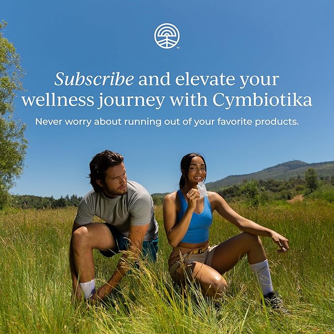 CYMBIOTIKA Super Greens Supplement with Chlorophyll, Spirulina, Daily Vegan Superfood Packets for Digestive Gut Health, Detox, Energy and Immune Support, Citrus Lime Flavor, 15 mL Pouches, 30 Pack