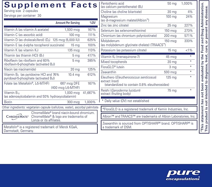 Pure Encapsulations PureResponse Multivitamin | Support for Immune Balance and Responsiveness | 60 Capsules