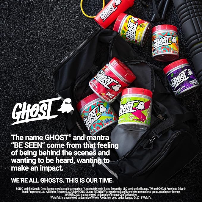 GHOST Legend V4 Pre-Workout Powder, Welch's Grape - 30 Servings – Pre-Workout for Men & Women with Choline, L-Citrulline, & Beta Alanine for Energy & Focus