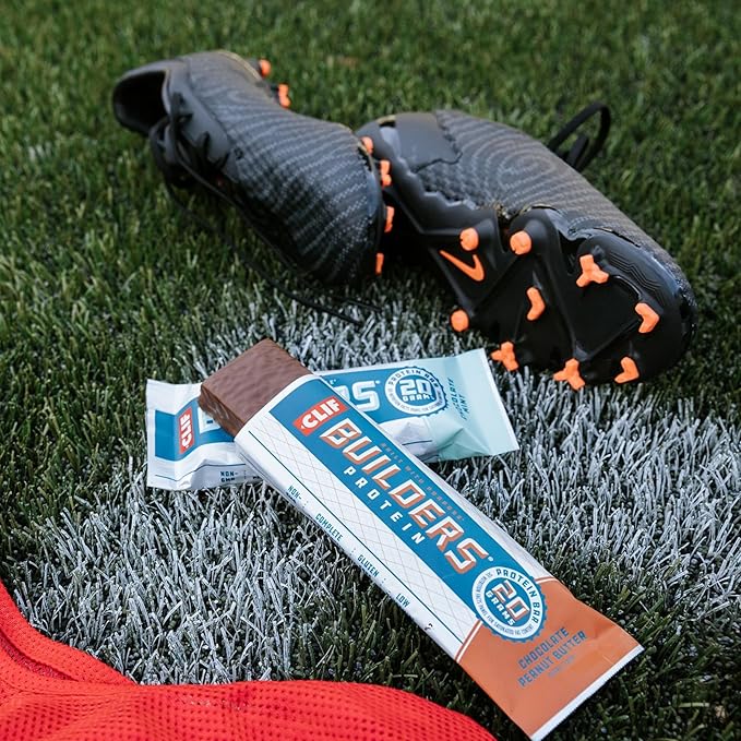 CLIF Builders - Chocolate Mint Flavor - Plant Based Protein Bars - Gluten Free - Non-GMO - Low Glycemic - 20g Protein - 2.4 oz. (12 Pack)