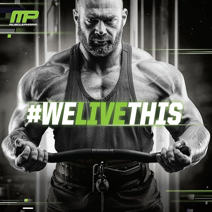 MusclePharm Combat Protein Powder, Vanilla Flavor, Fuels Muscles for Productive Workouts, 5 Protein Sources Including Whey Protein Isolate & Egg Albumin, Gluten Free, 2 lb, 26 Servings