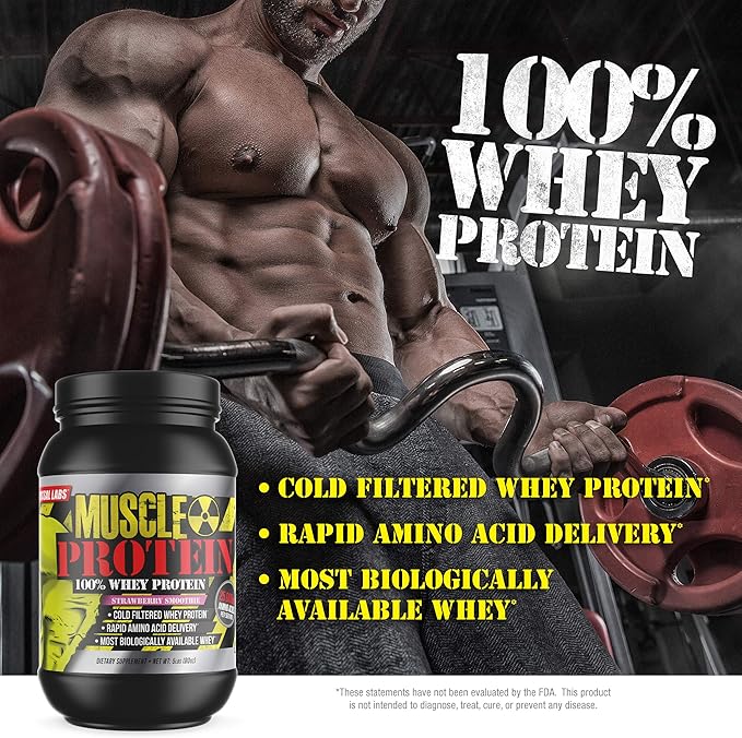 Whey Protein Powder [5 lbs/Pack of 2]– Vanilla Protein, Cold Filtered, 25g Pure Protein, 6.6g BCAAs/Serving (Packaging May Vary)…